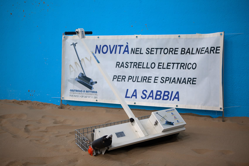 rastrello a batteria