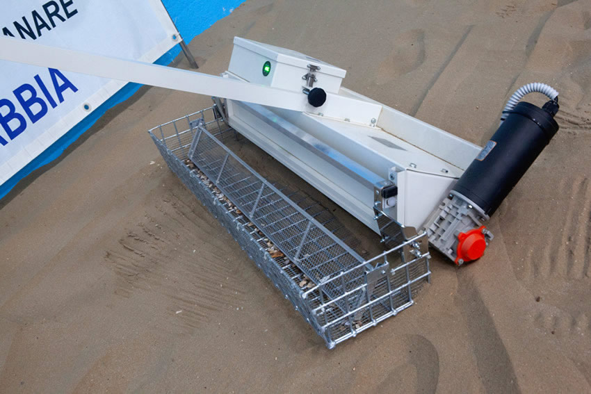 rastrello a batteria