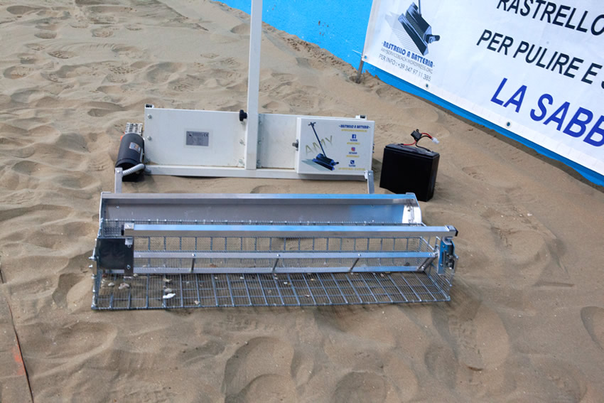 rastrello a batteria