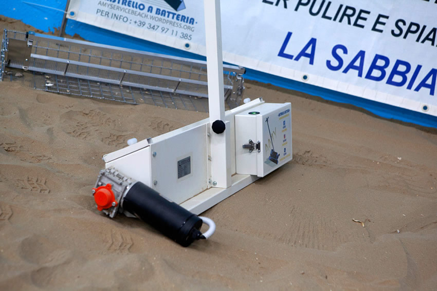 rastrello a batteria